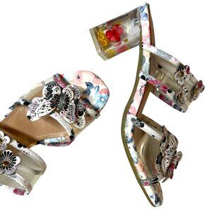 L'Artiste By Spring Step Adorned-Brile Floral Butterfly Heels US Size 9